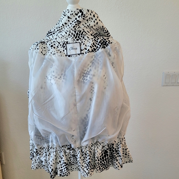 NWOT Chaus Black/White Lightweight Jacket, Sz ZL - Picture 7 of 10